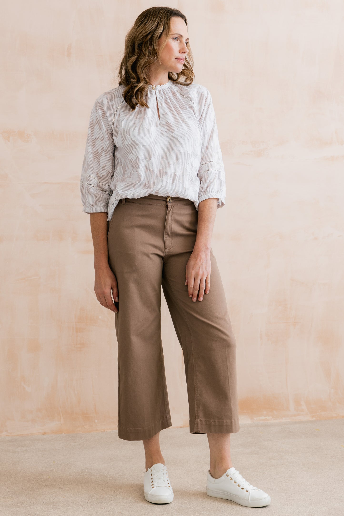 Isla Twill Trouser - Mocha