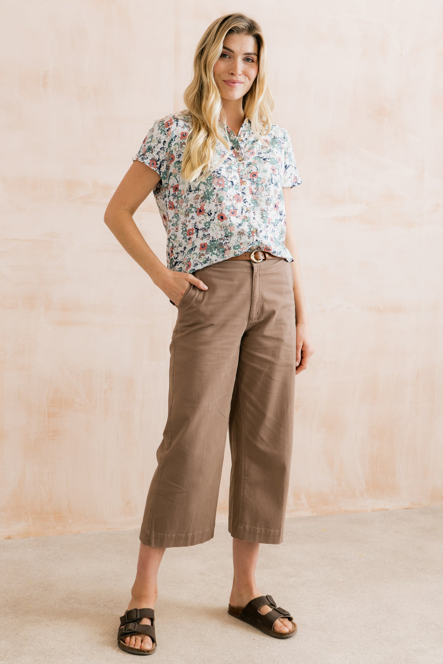 Isla Twill Trouser - Mocha