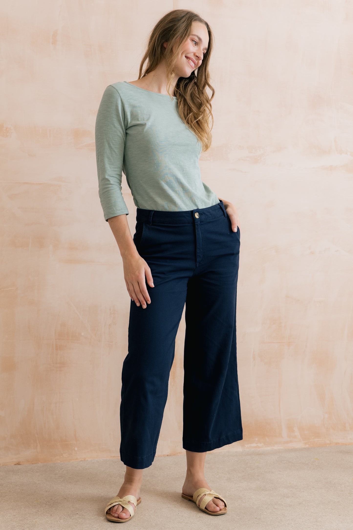 SALE2 - Isla Twill Trouser - Navy