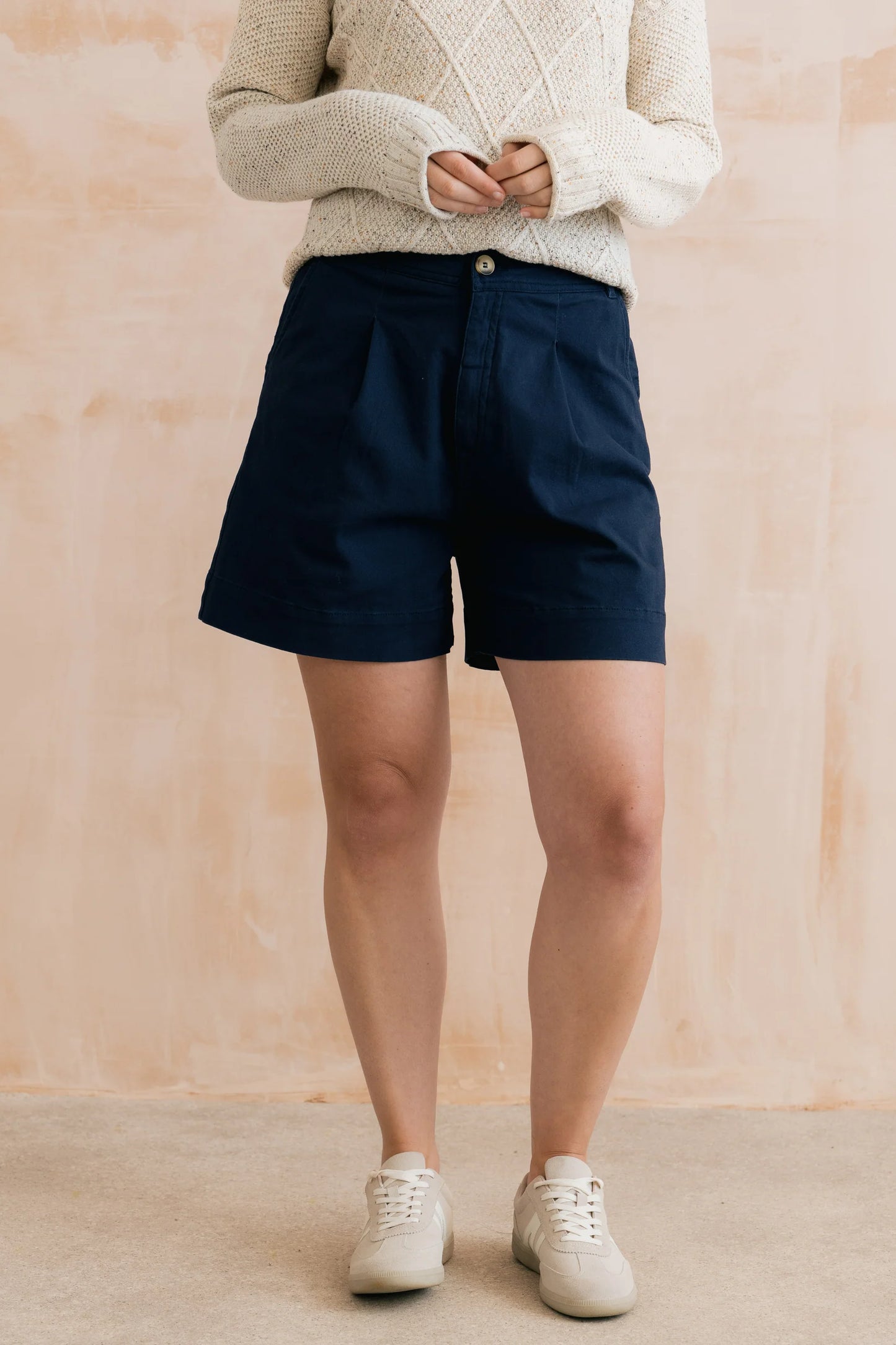 Merrick Stretch Twill Tailored Shorts Navy