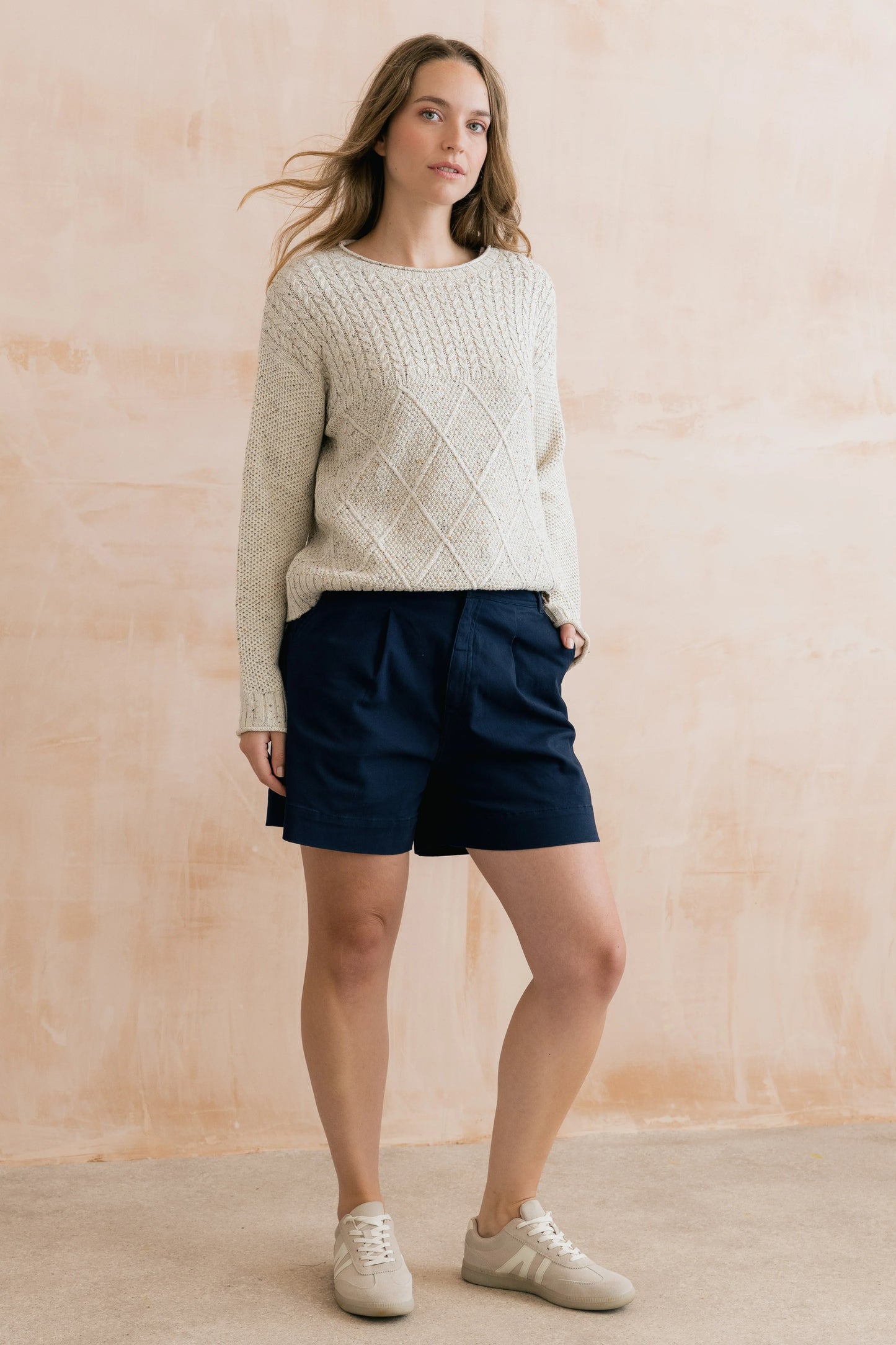 Merrick Stretch Twill Tailored Shorts Navy