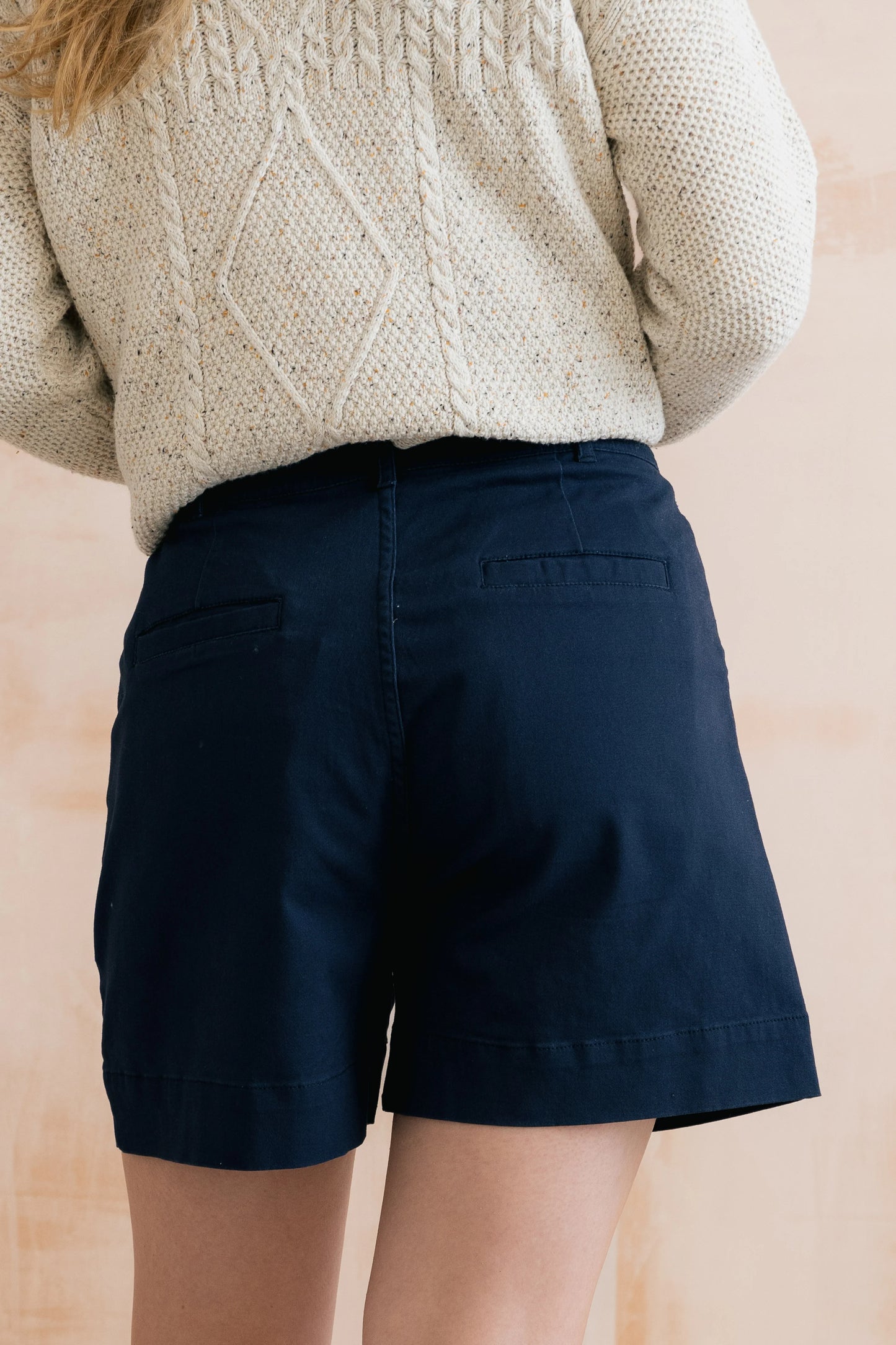 Merrick Stretch Twill Tailored Shorts Navy