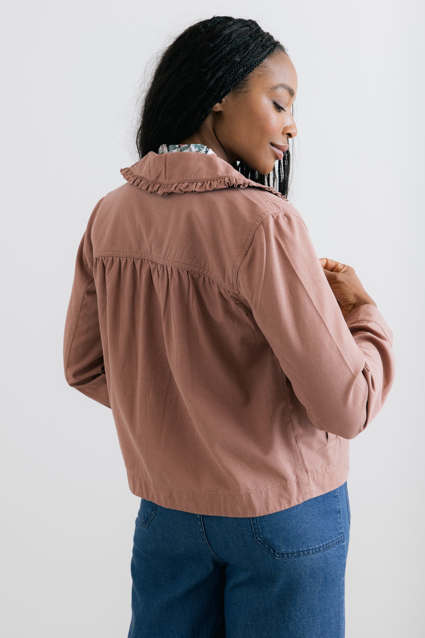 Rebecca Ruffle Collar Jacket