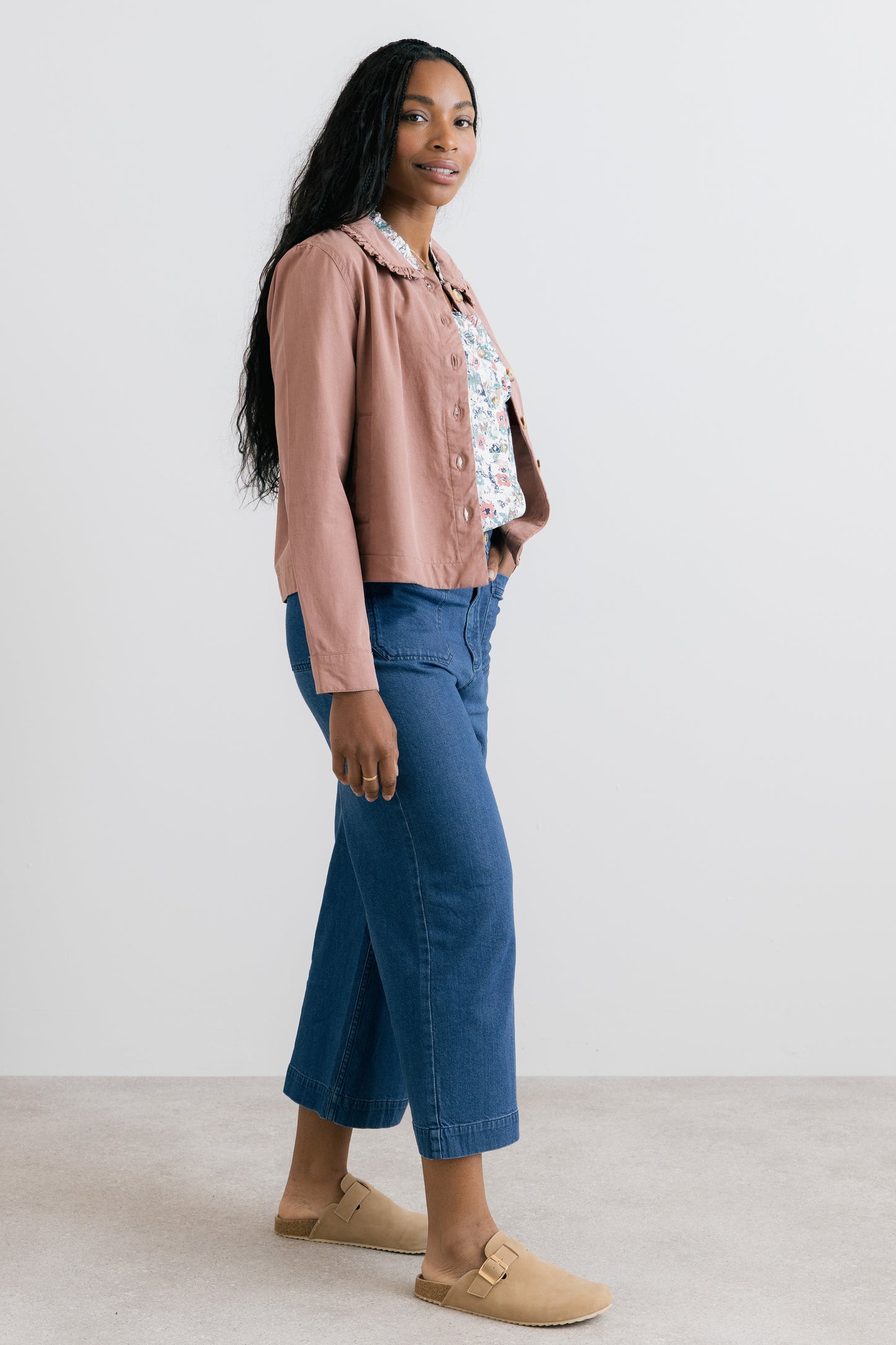 Rebecca Ruffle Collar Jacket