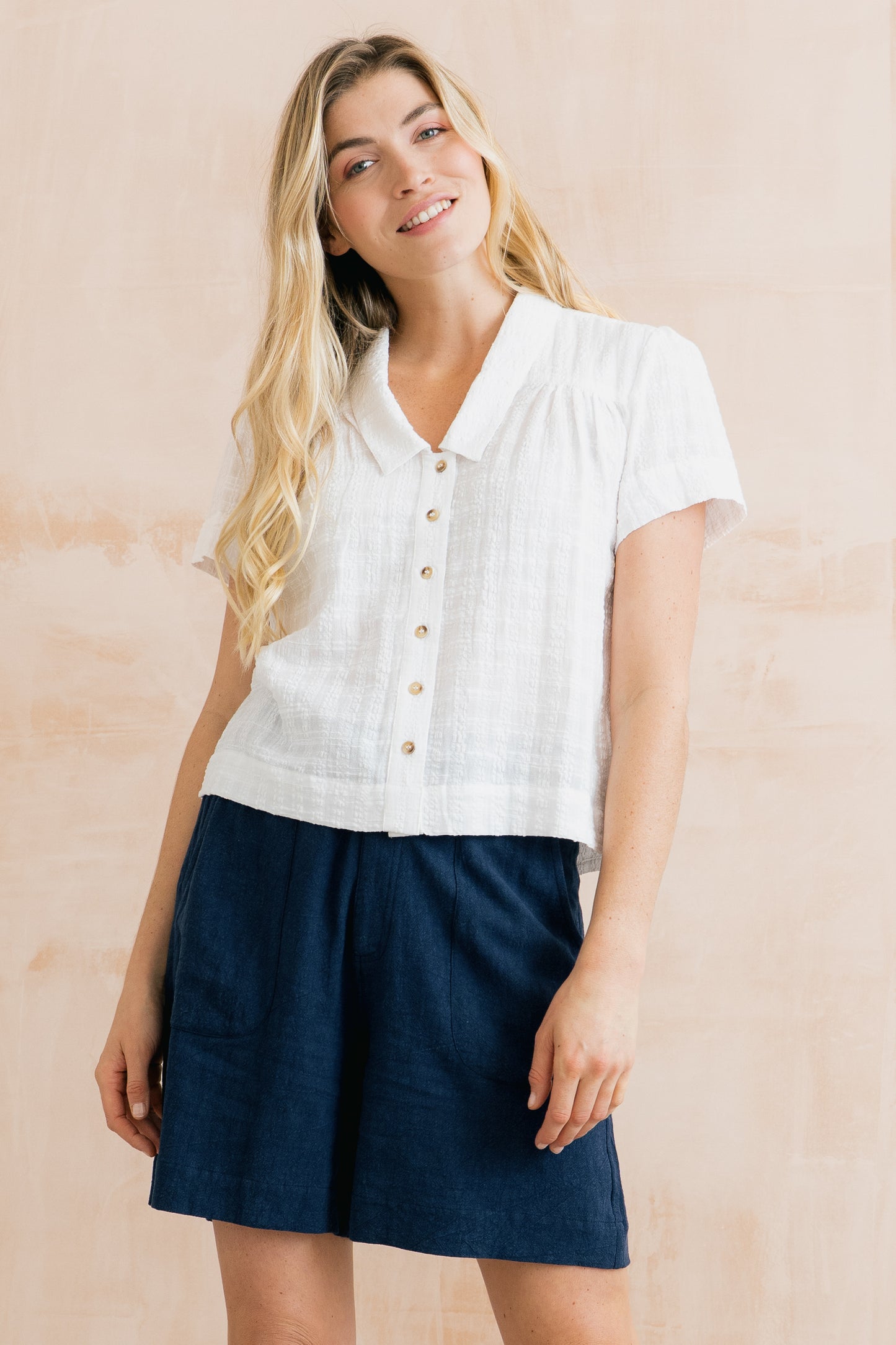 Lowlands Blouse - Seersucker