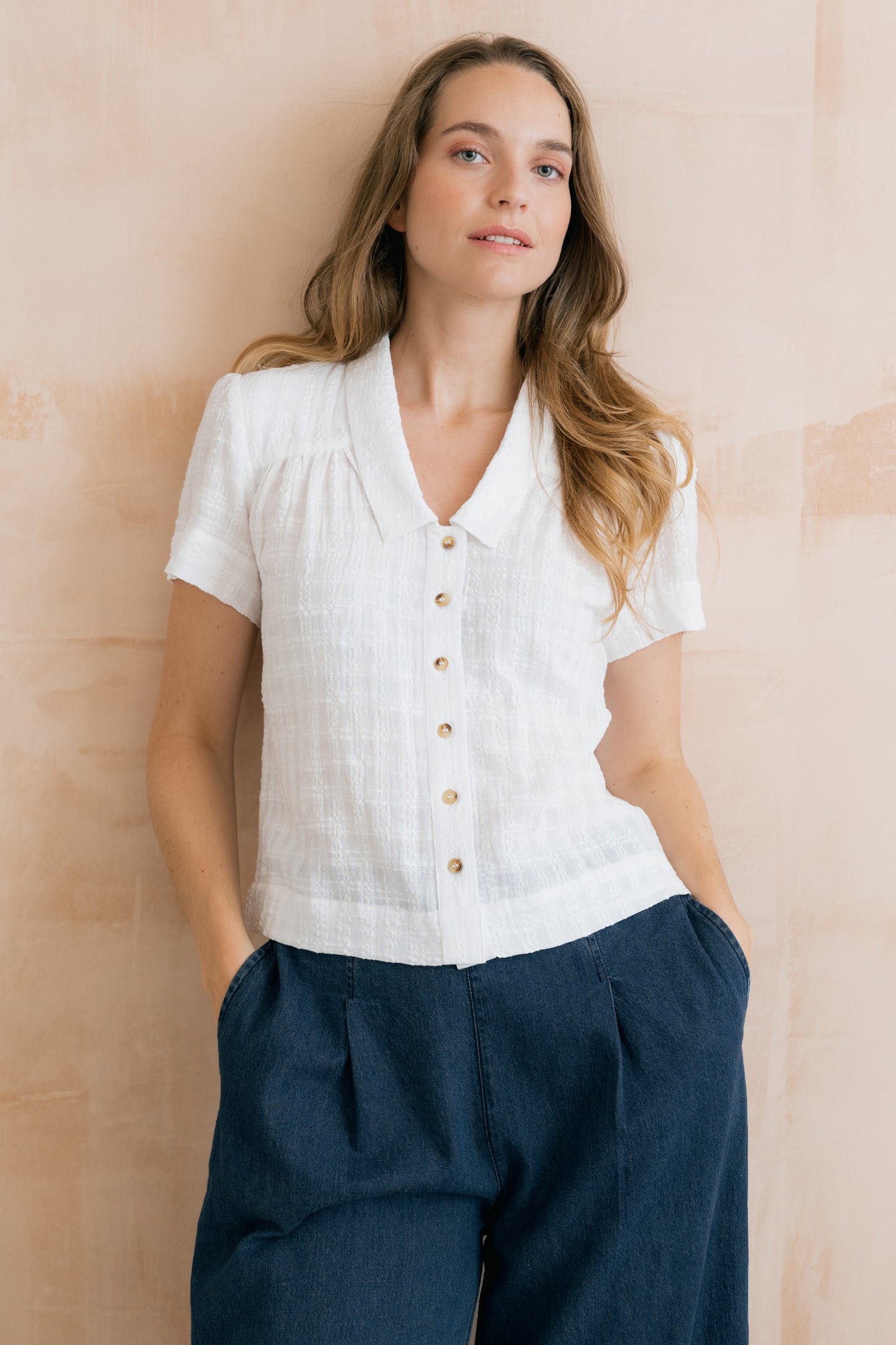Lowlands Blouse - Seersucker