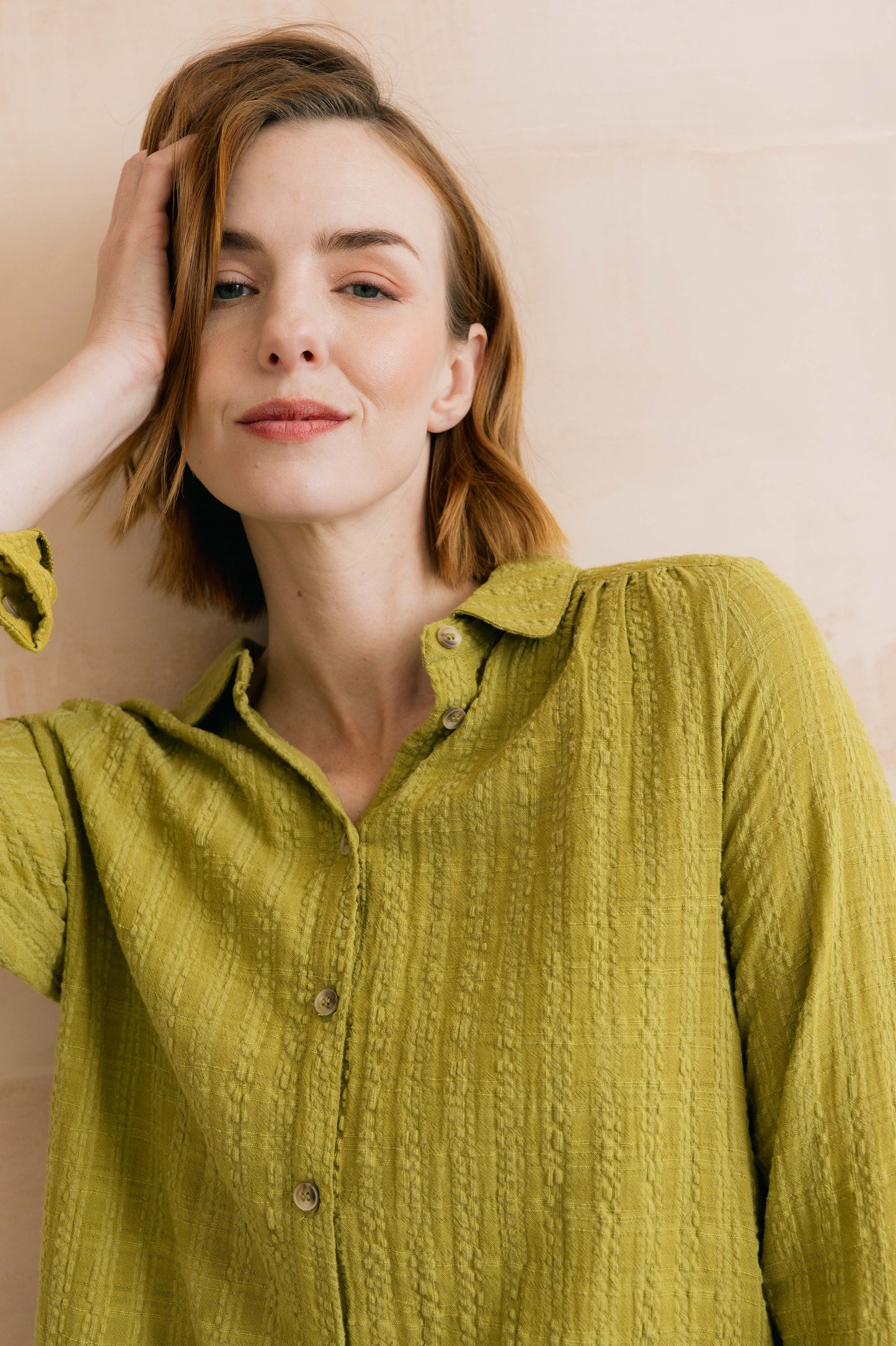 SALE - Savannah Plain Seersucker Shirt