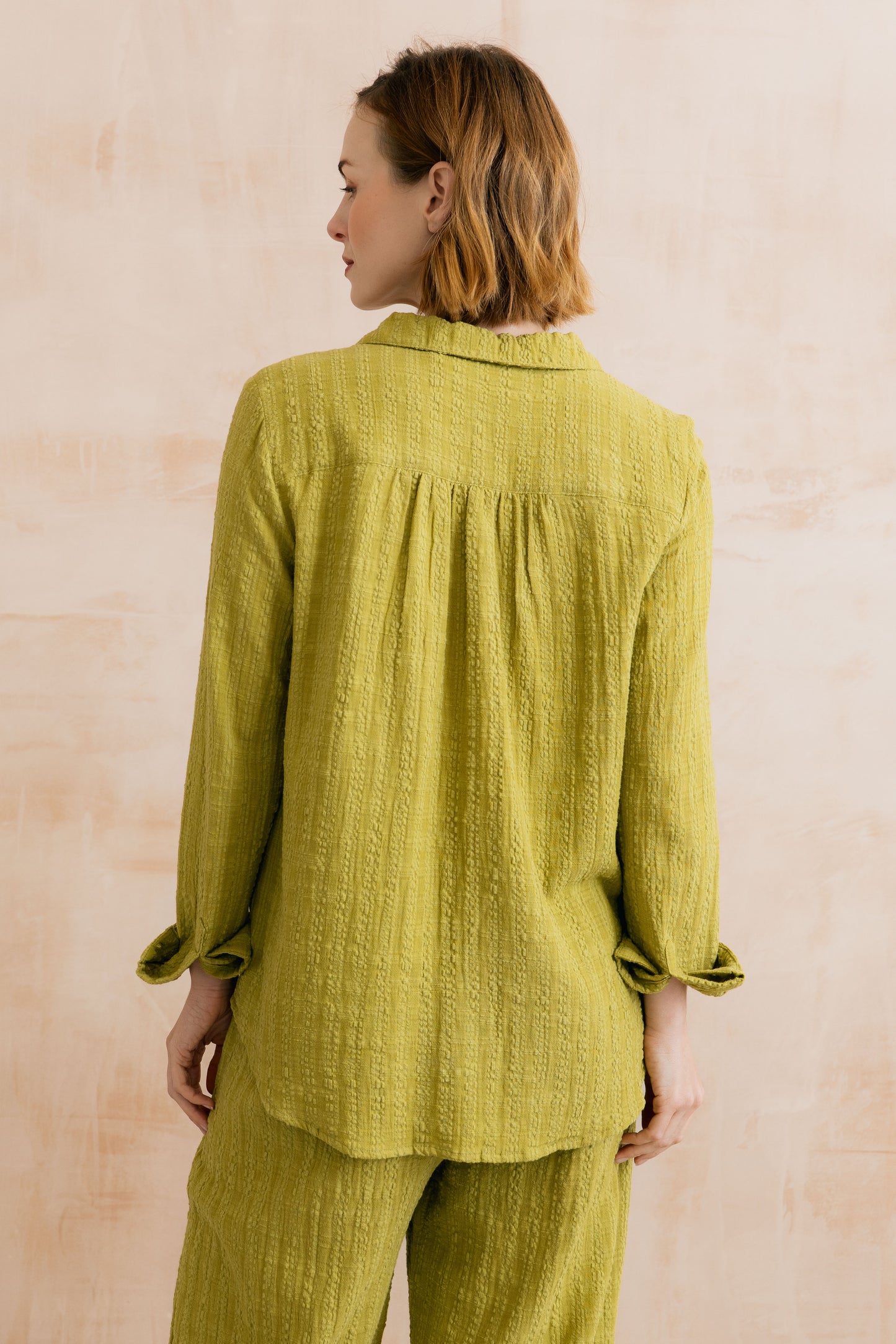 SALE - Savannah Plain Seersucker Shirt