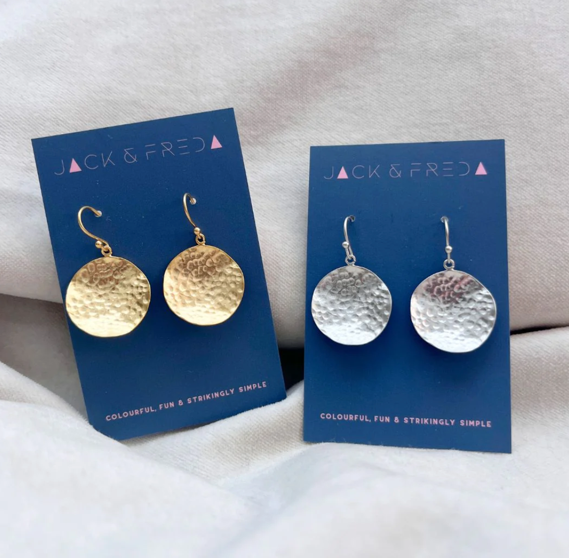 Hammered Coin Earrings