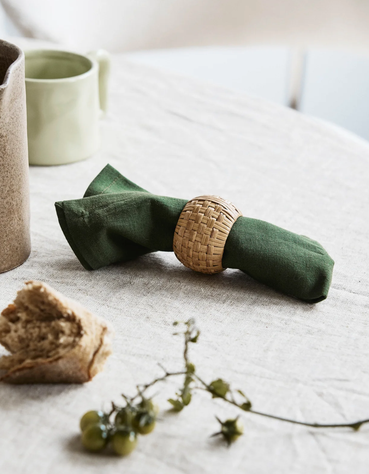 Cane Napkin Ring Holder