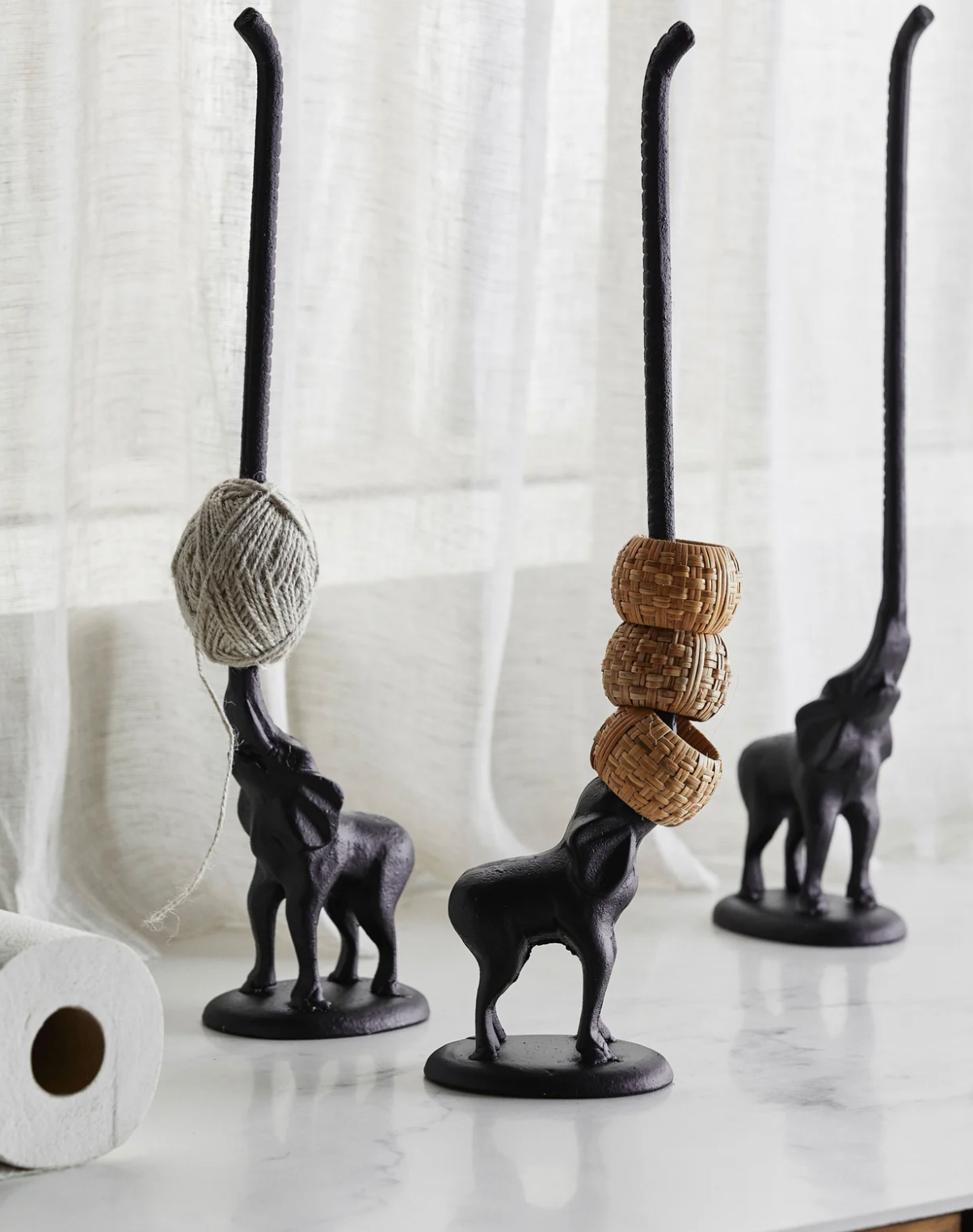 Cane Napkin Ring Holder