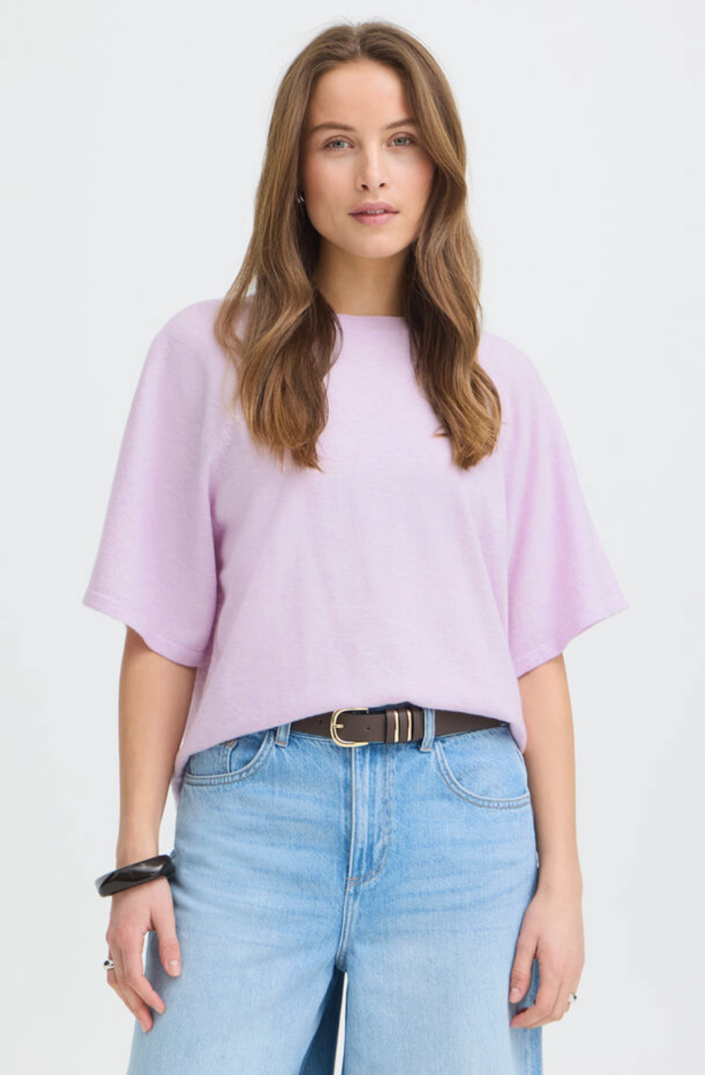 BYXMARSINE SS PULLOVER  Fair Orchid Melange Purple