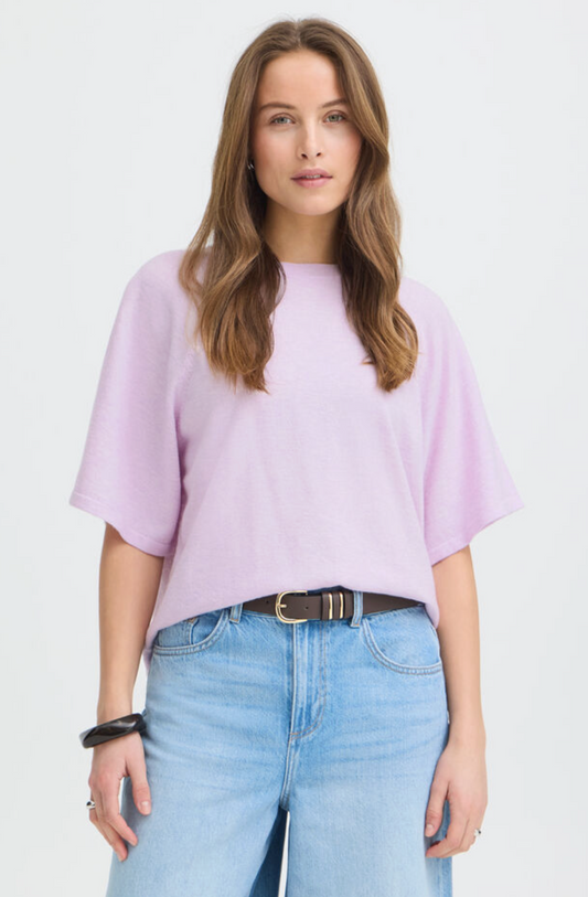 BYXMARSINE SS PULLOVER  Fair Orchid Melange Purple