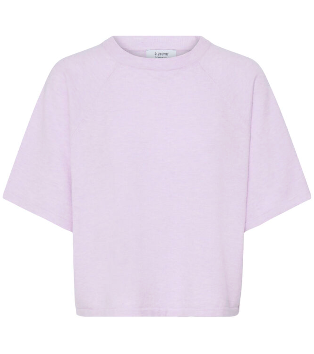 BYXMARSINE SS PULLOVER  Fair Orchid Melange Purple