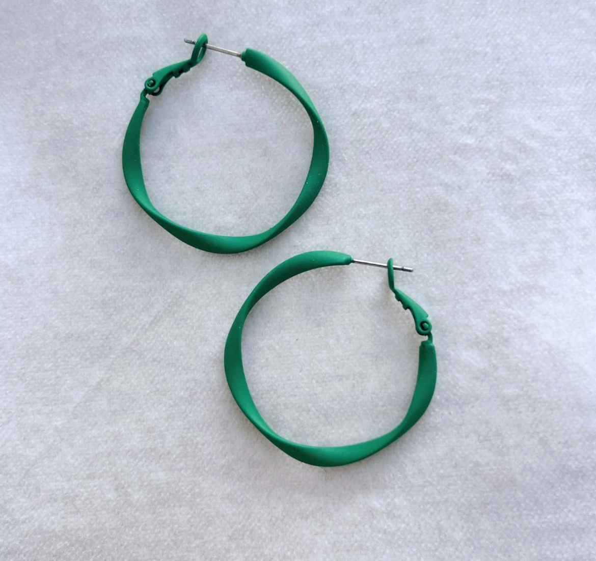 Twisty Hoops - Green