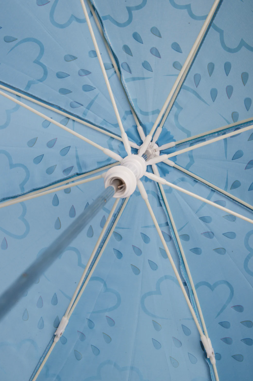 Kids Colour-Revealing Umbrella - Baby Blue