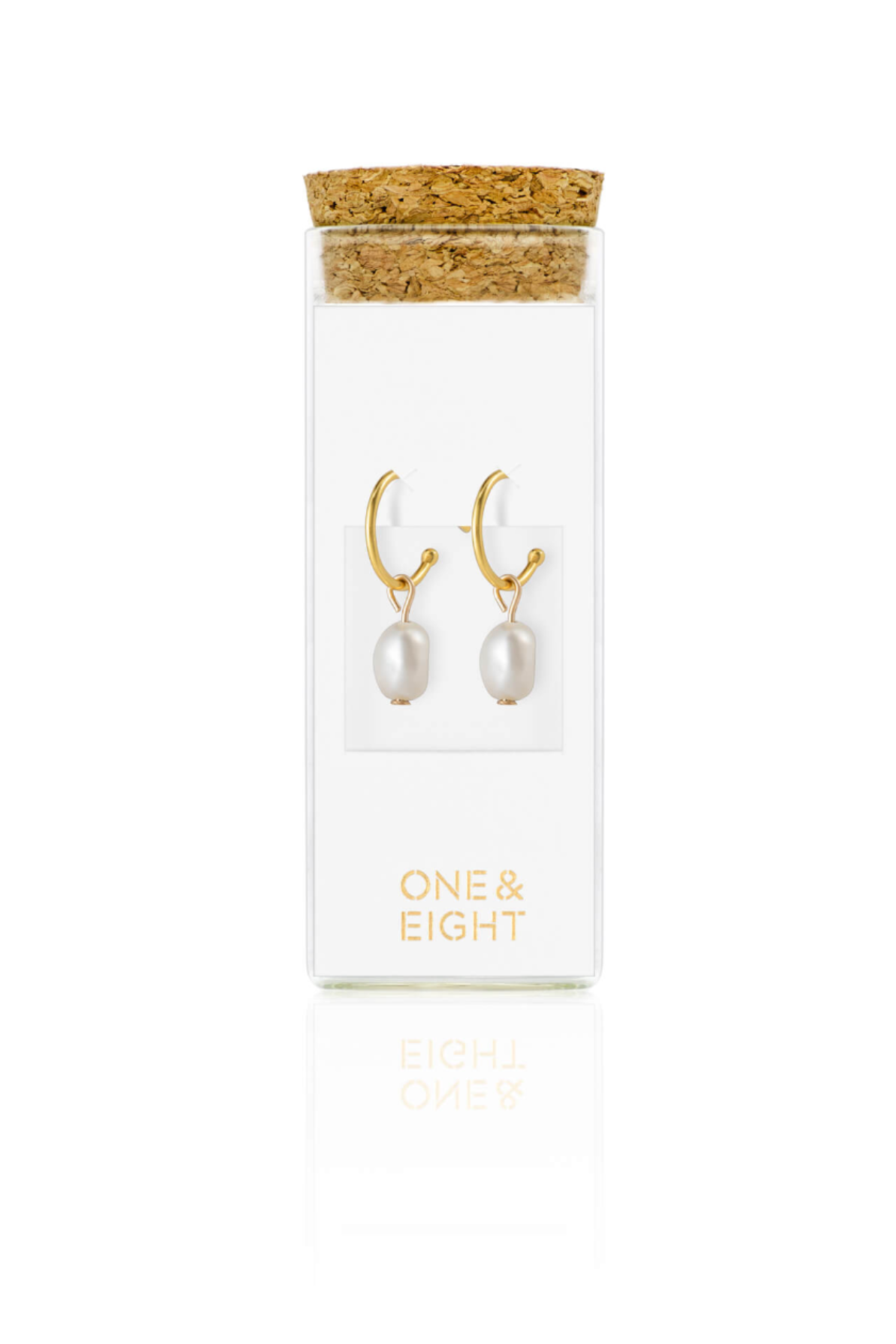 Pearl Drop Studs - Gold