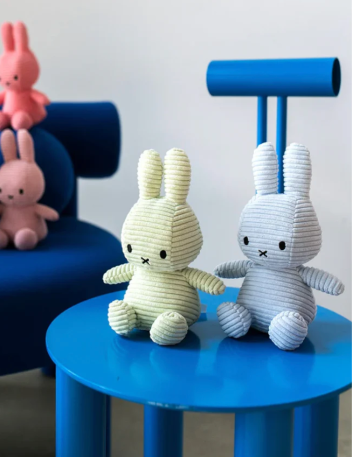 Miffy Plush - Corduroy Ice Blue