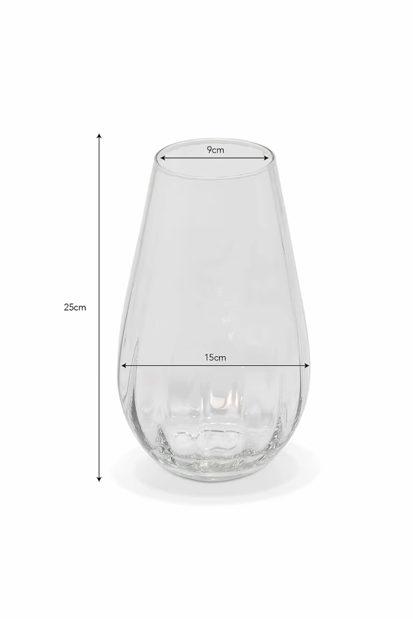 Marshfield Rounded Vase Tall - Clear