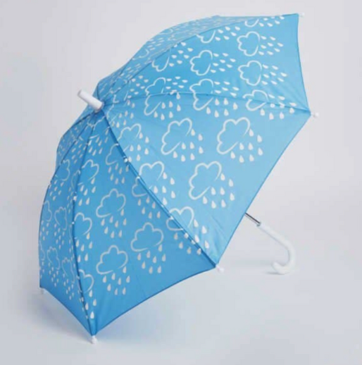 Kids Colour-Revealing Umbrella - Baby Blue