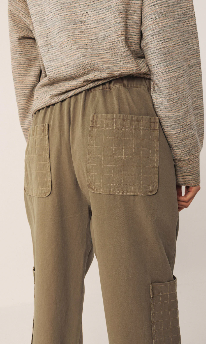 Checkered Stitching Trousers