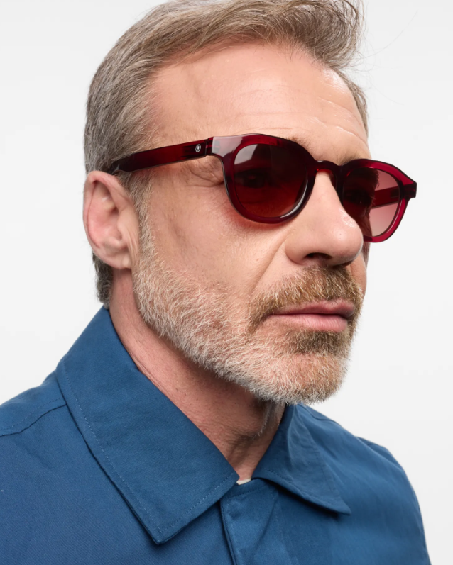Andy Glossy Cherry Lacquer Sunglasses