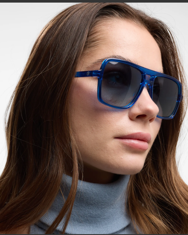 Barner Jake Glossy Electric Blue Sunglasses