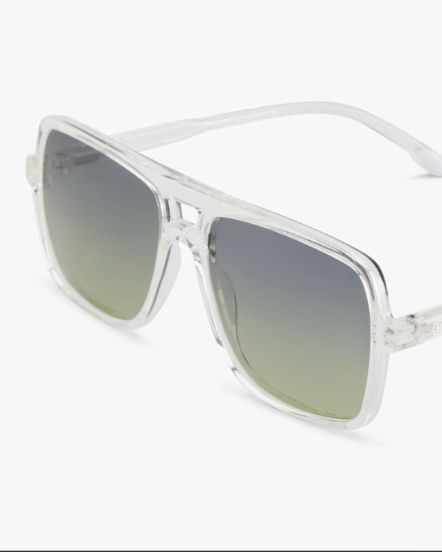 Jake Glossy Crystal Sunglasses