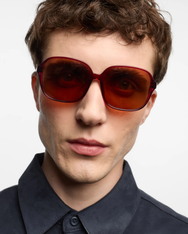 Pascal Glossy Cherry Lacquer Sunglasses