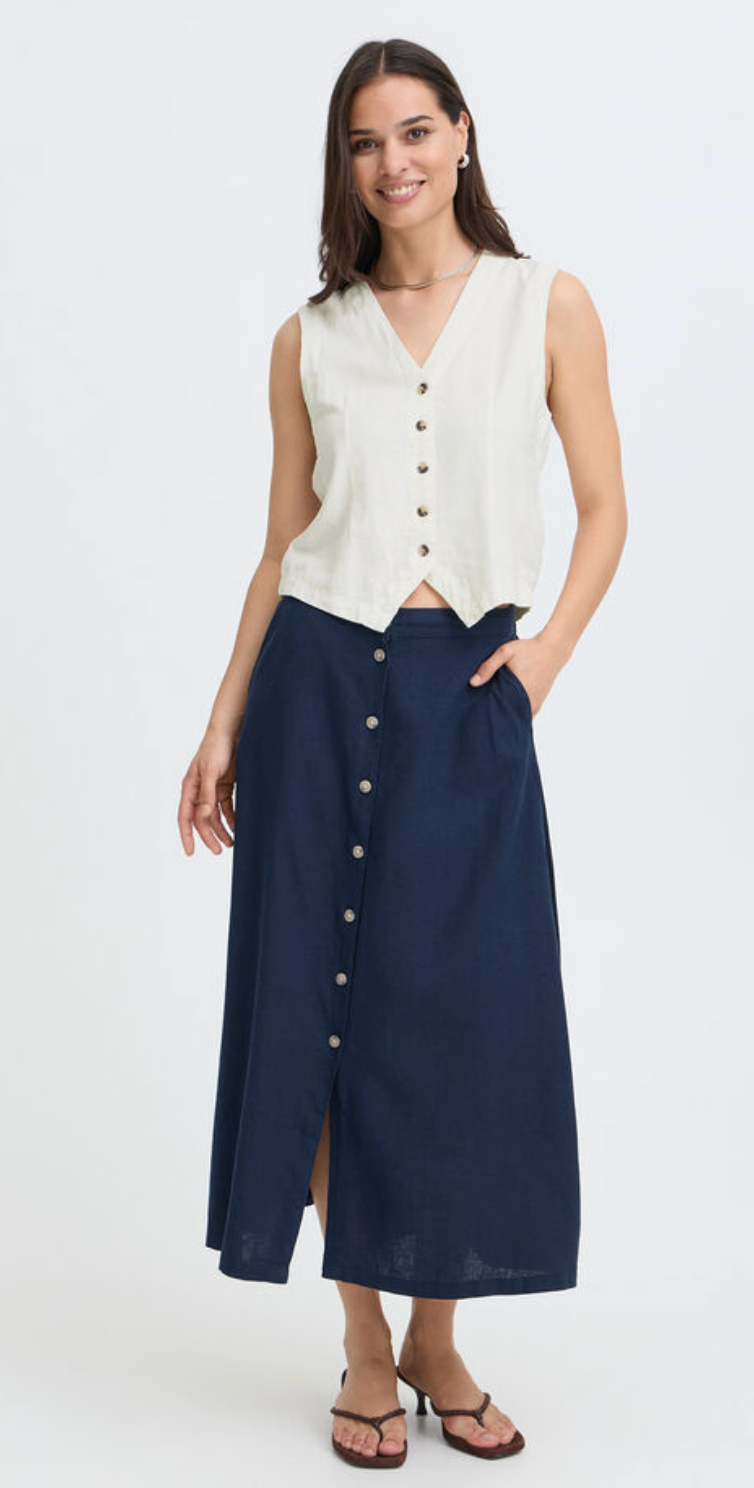 BYFALAKKA WAISTCOAT Marshmallow White