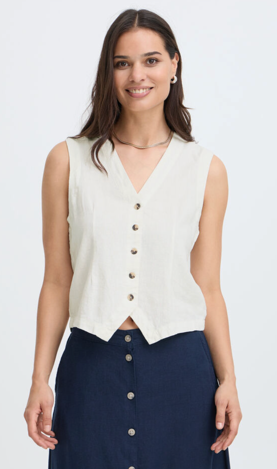 BYFALAKKA WAISTCOAT Marshmallow White