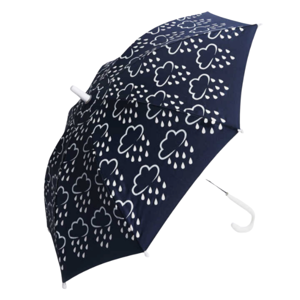 Kids Colour-Revealing Umbrella in Navy