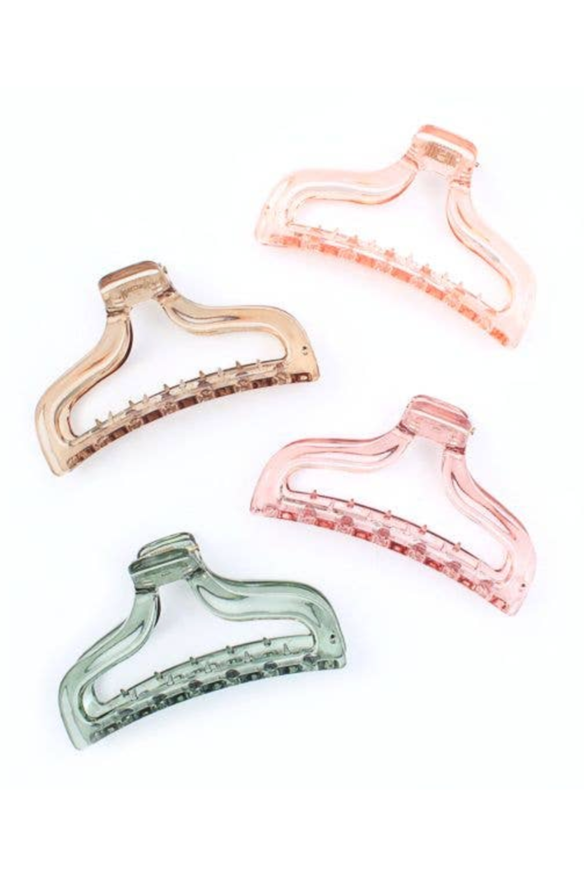 Coloured Transparent Claw Clip