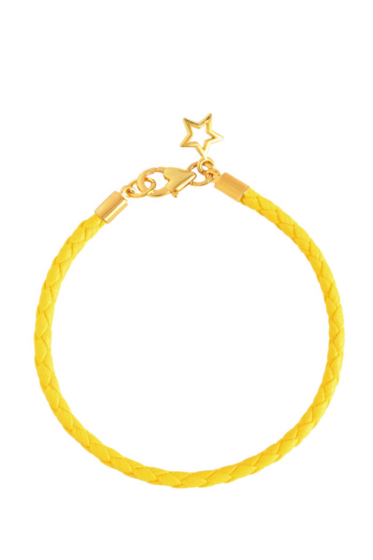 Plaited Bracelet - Yellow