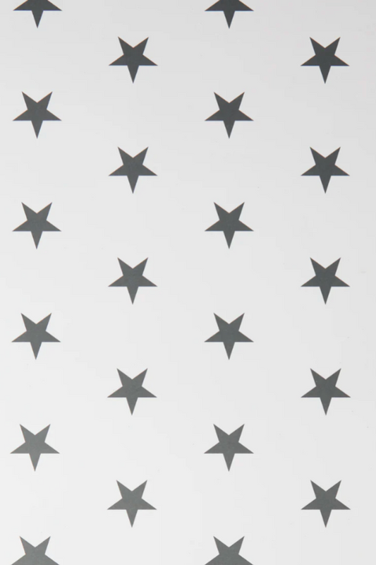 White Large Star Wrapping Paper