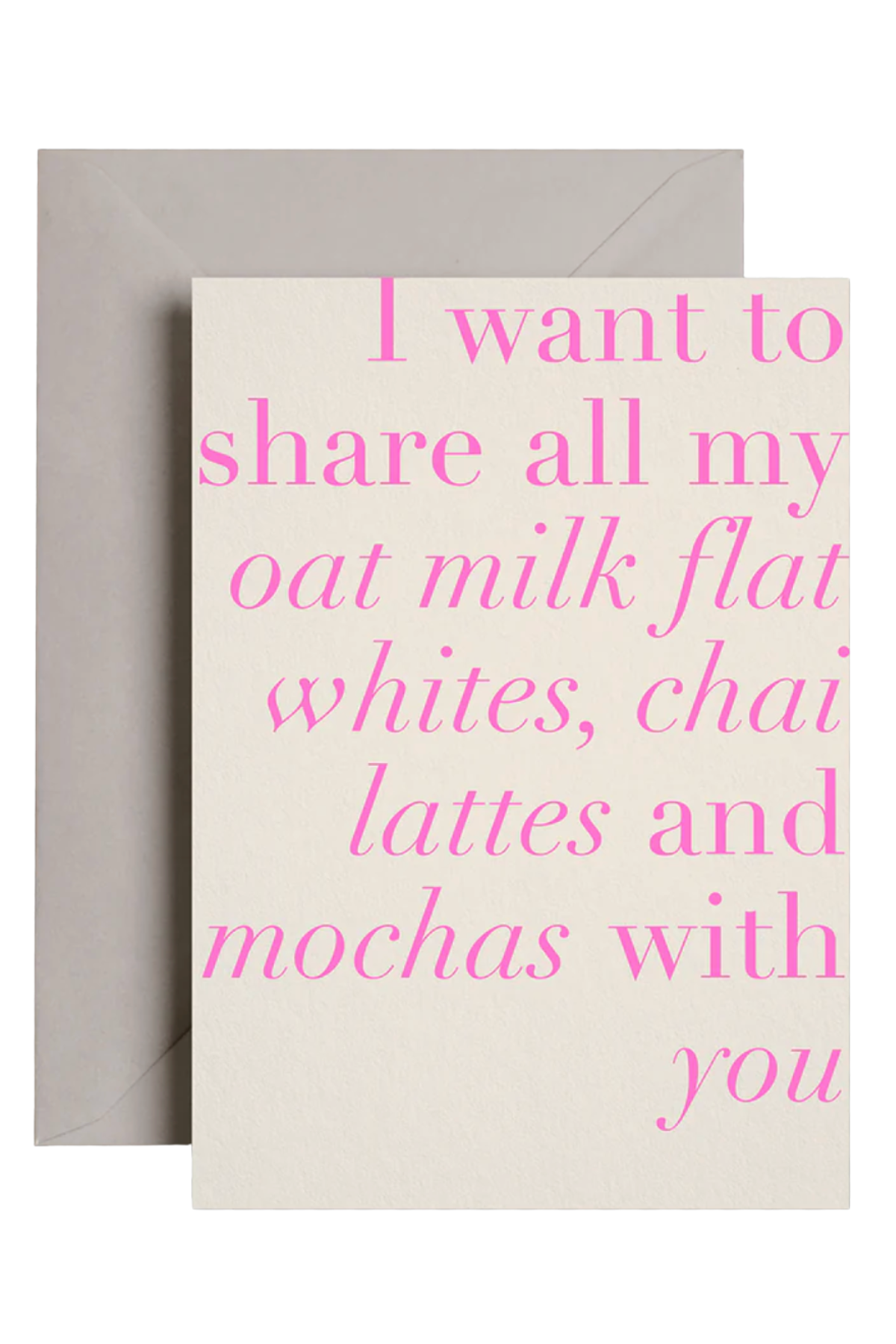 I want to share all my mochas with you Card