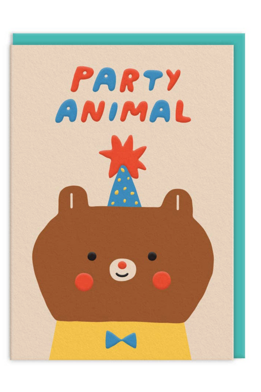 Party Animal Bear Card