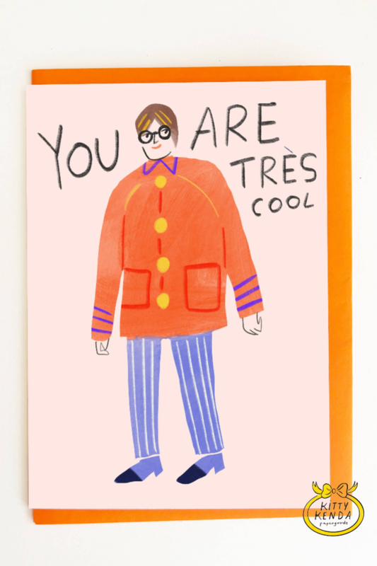 Tres Cool Greeting Card