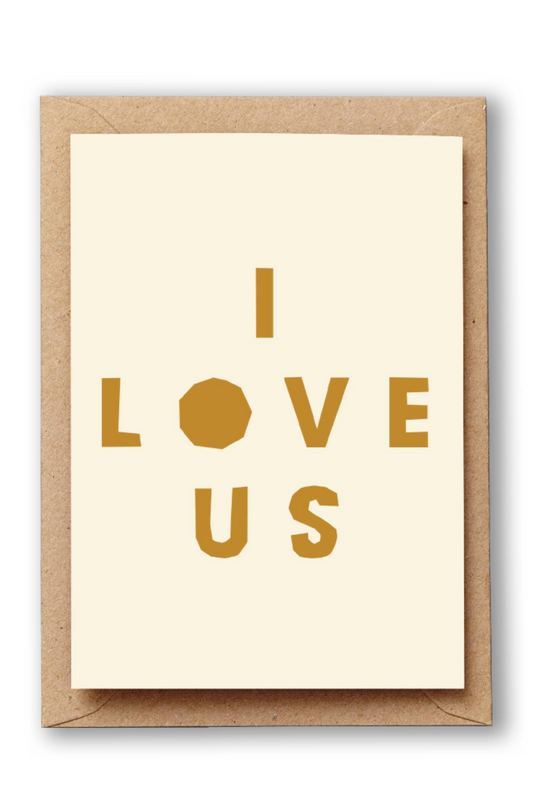 I Love Us Card