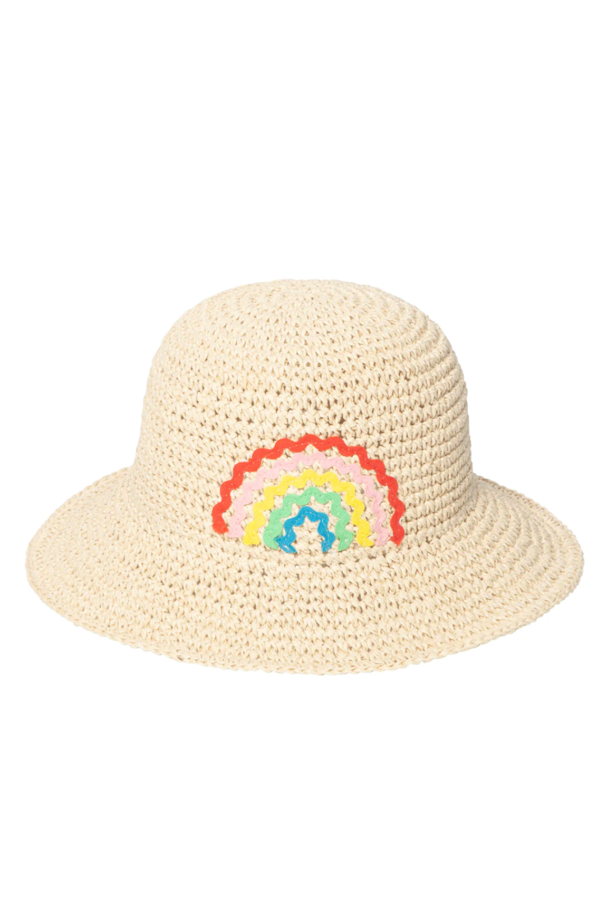 Ric Rac Rainbow Straw Bucket Hat