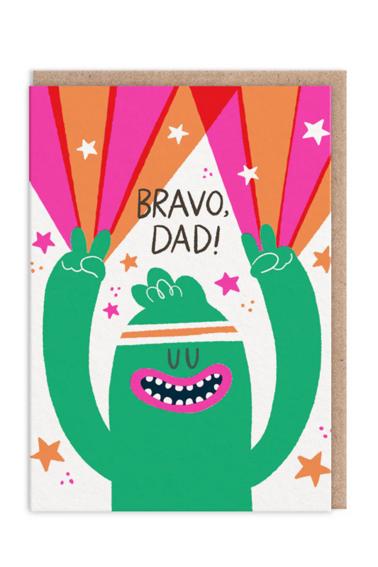 Bravo Dad Monster Card