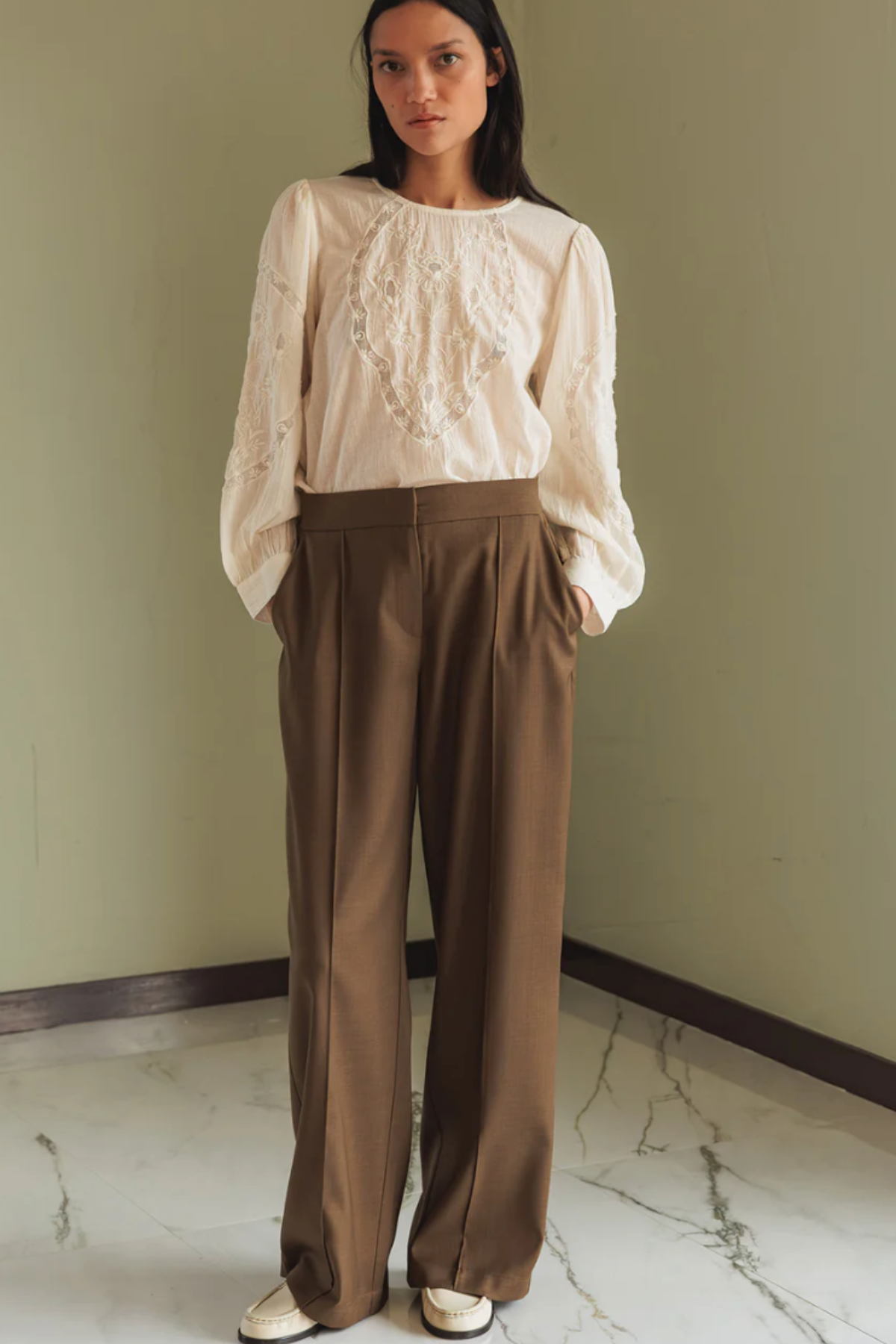 Romantic White Blouse