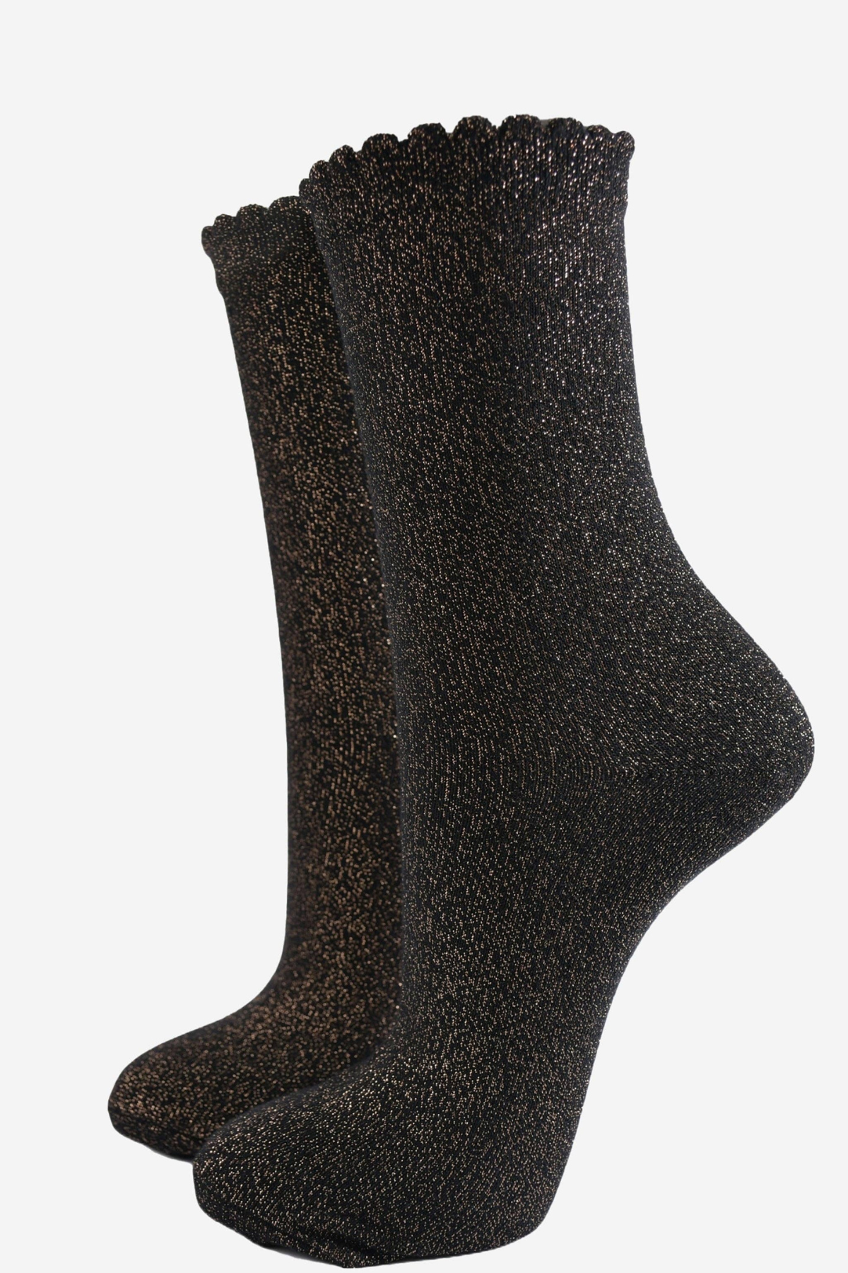 Bronze Glitter Socks