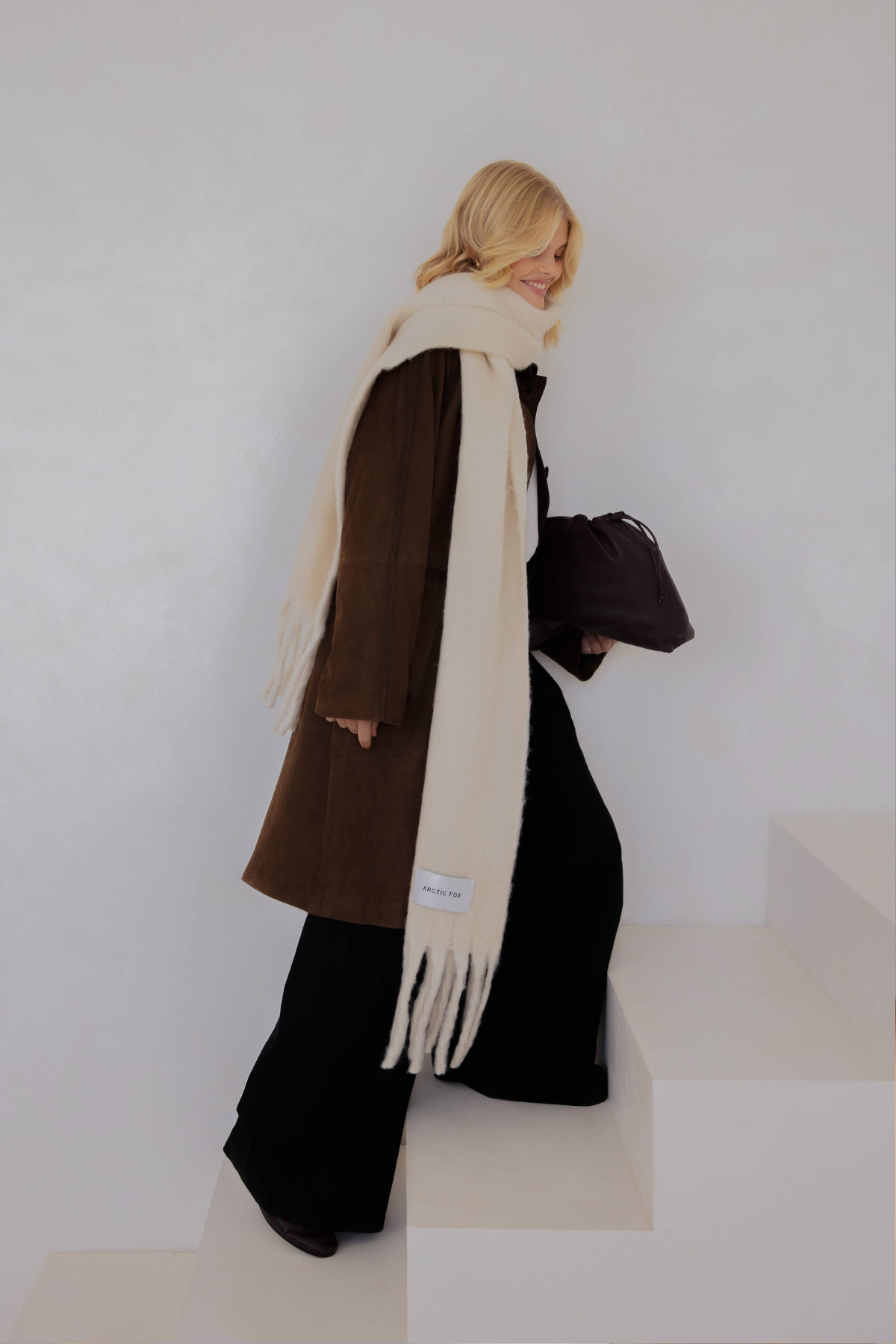 The Reykjavik Scarf - 100% Recycled - Pebble Beige