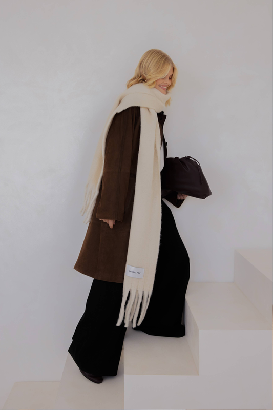 The Reykjavik Scarf - 100% Recycled - Pebble Beige