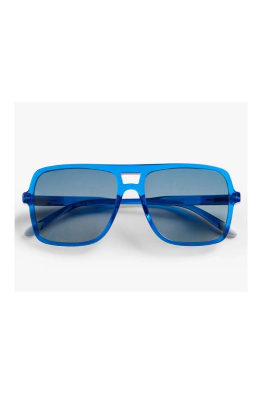Jake Glossy Electric Blue Sunglasses