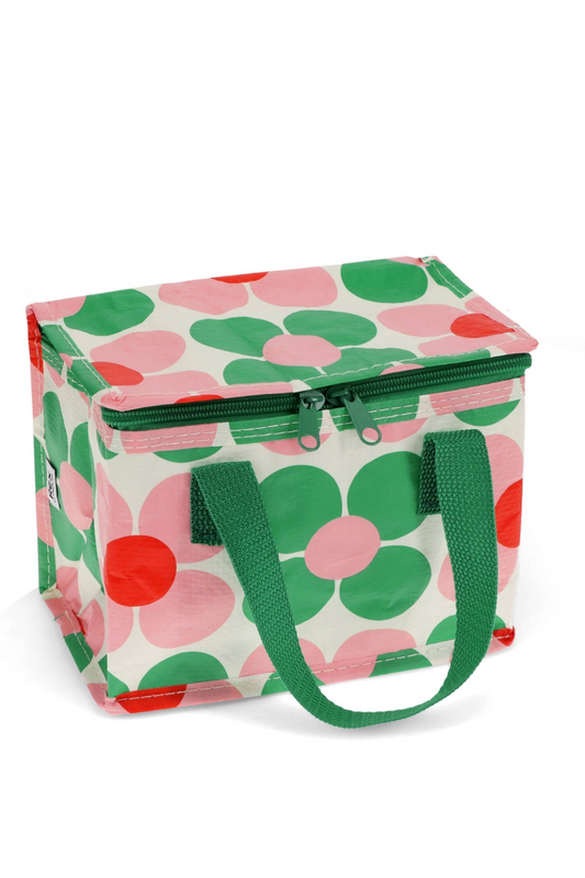 Lunch Bag - Pink And Green Daisy