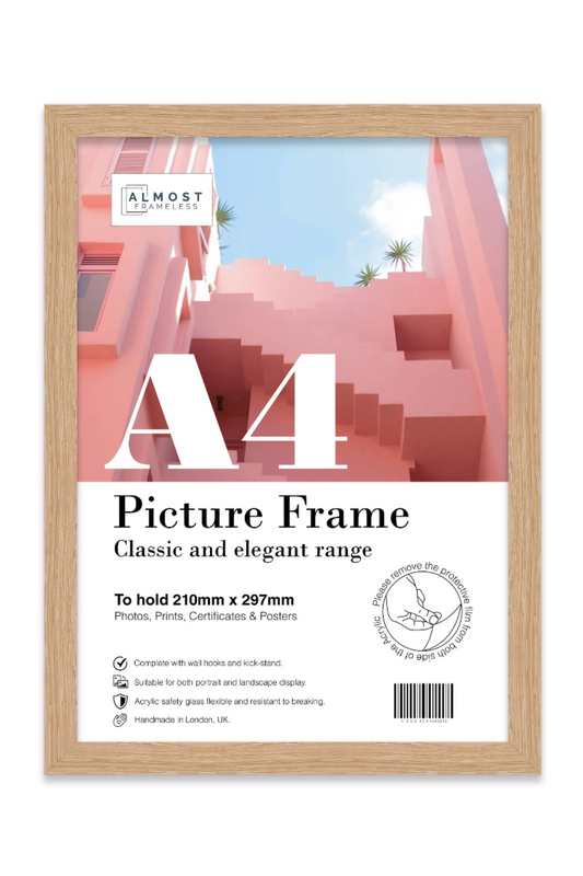 Oak A4 Picture Frame