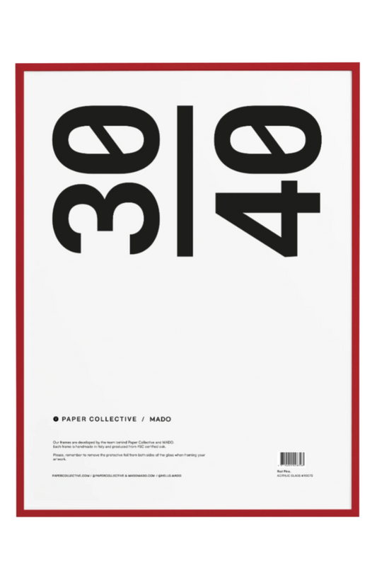 Frame - Red Timber -30x40cm