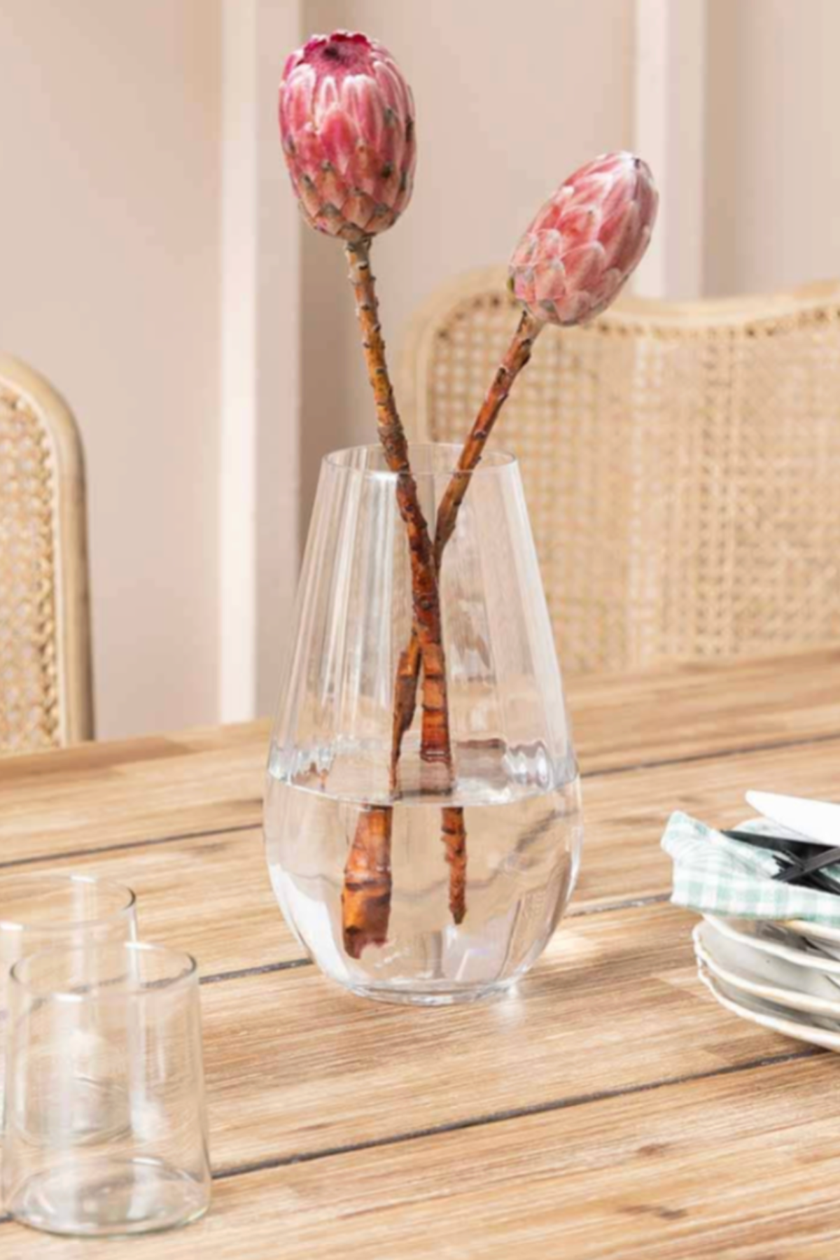 Marshfield Rounded Vase Tall - Clear